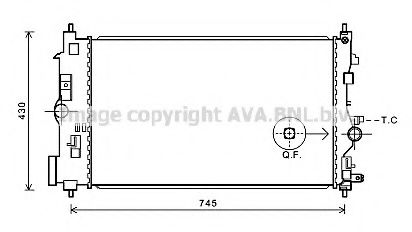 Imagine Radiator, racire motor AVA QUALITY COOLING OLA2591