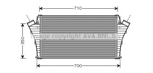 Imagine Intercooler, compresor AVA QUALITY COOLING OLA4361