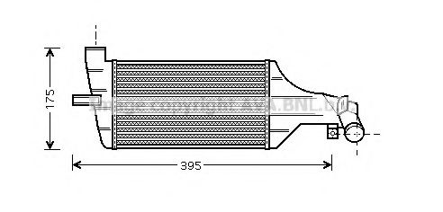 Imagine Intercooler, compresor AVA QUALITY COOLING OLA4374