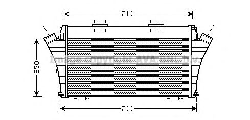 Imagine Intercooler, compresor AVA QUALITY COOLING OLA4401