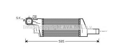 Imagine Intercooler, compresor AVA QUALITY COOLING OLA4404