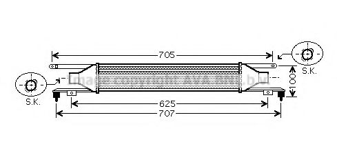 Imagine Intercooler, compresor AVA QUALITY COOLING OLA4421