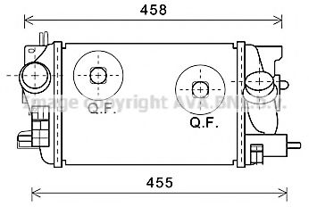 Imagine Intercooler, compresor AVA QUALITY COOLING OLA4593