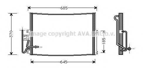 Imagine Condensator, climatizare AVA QUALITY COOLING OLA5274