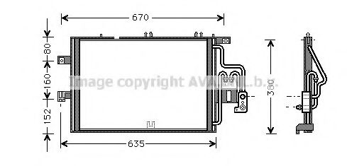 Imagine Condensator, climatizare AVA QUALITY COOLING OLA5309