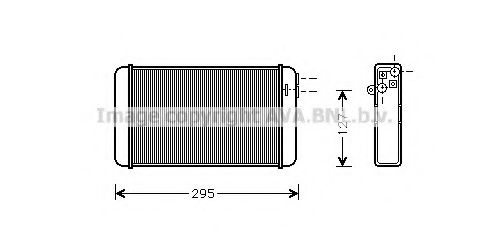 Imagine Schimbator caldura, incalzire habitaclu AVA QUALITY COOLING OLA6116