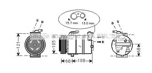 Imagine Compresor, climatizare AVA QUALITY COOLING OLAK138