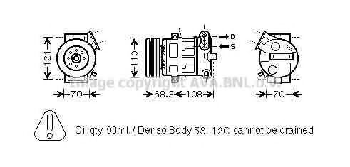 Imagine Compresor, climatizare AVA QUALITY COOLING OLAK418