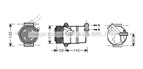 Imagine Compresor, climatizare AVA QUALITY COOLING OLAK446