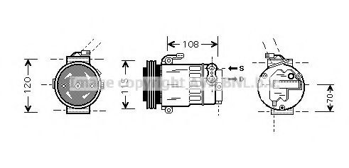 Imagine Compresor, climatizare AVA QUALITY COOLING OLK312