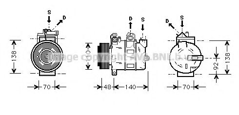 Imagine Compresor, climatizare AVA QUALITY COOLING OLK356