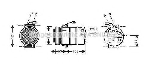 Imagine Compresor, climatizare AVA QUALITY COOLING OLK373