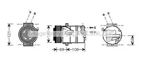 Imagine Compresor, climatizare AVA QUALITY COOLING OLK426