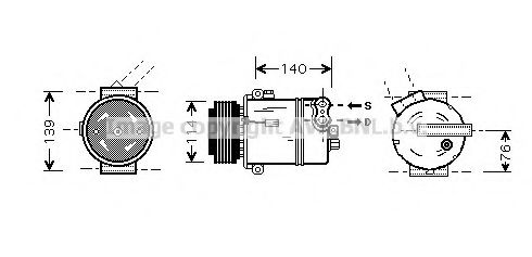 Imagine Compresor, climatizare AVA QUALITY COOLING OLK451