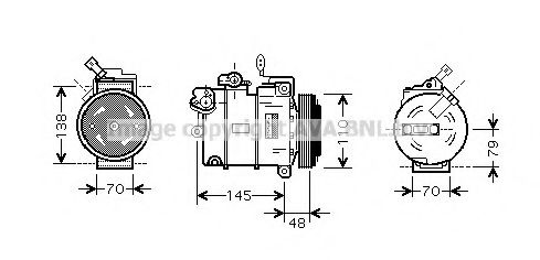 Imagine Compresor, climatizare AVA QUALITY COOLING OLK459