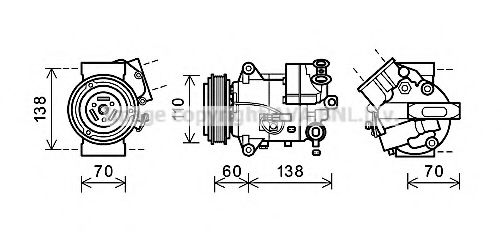 Imagine Compresor, climatizare AVA QUALITY COOLING OLK616