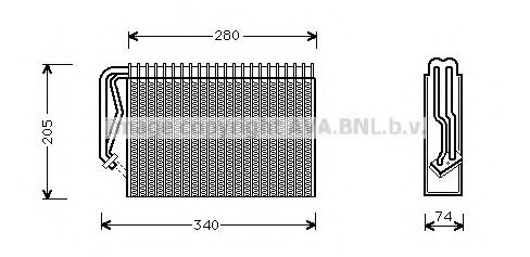 Imagine evaporator,aer conditionat AVA QUALITY COOLING OLV289