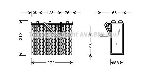 Imagine evaporator,aer conditionat AVA QUALITY COOLING OLV300