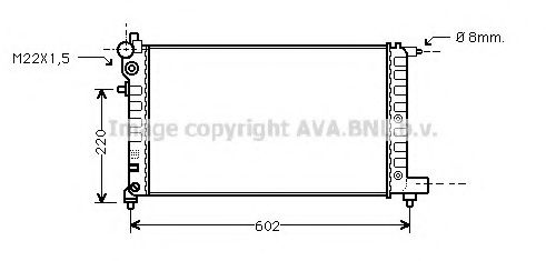 Imagine Radiator, racire motor AVA QUALITY COOLING PE2004