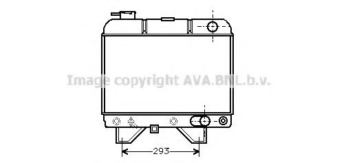 Imagine Radiator, racire motor AVA QUALITY COOLING PE2019