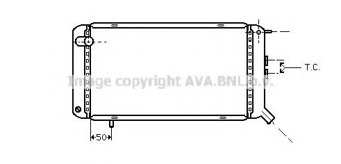 Imagine Radiator, racire motor AVA QUALITY COOLING PE2029