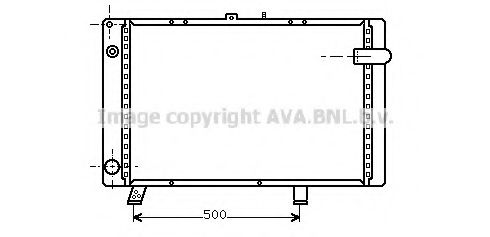 Imagine Radiator, racire motor AVA QUALITY COOLING PE2044