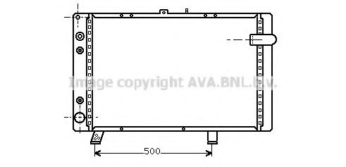 Imagine Radiator, racire motor AVA QUALITY COOLING PE2045