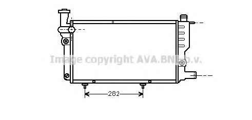 Imagine Radiator, racire motor AVA QUALITY COOLING PE2095