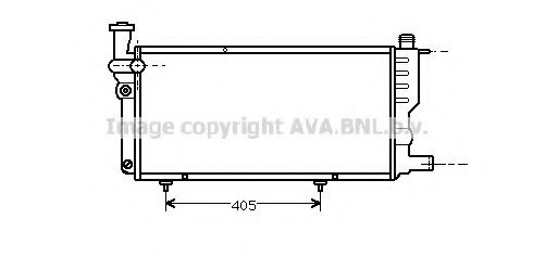 Imagine Radiator, racire motor AVA QUALITY COOLING PE2099