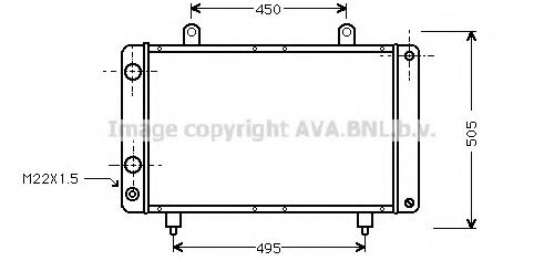 Imagine Radiator, racire motor AVA QUALITY COOLING PE2112