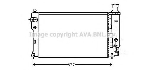 Imagine Radiator, racire motor AVA QUALITY COOLING PE2135