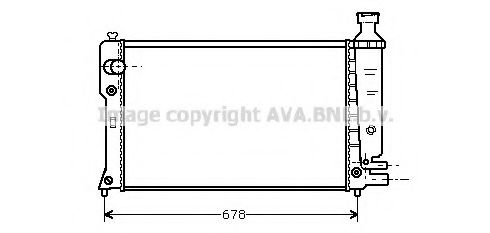 Imagine Radiator, racire motor AVA QUALITY COOLING PE2152