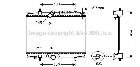 Imagine Radiator, racire motor AVA QUALITY COOLING PE2202