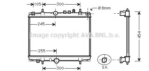 Imagine Radiator, racire motor AVA QUALITY COOLING PE2208