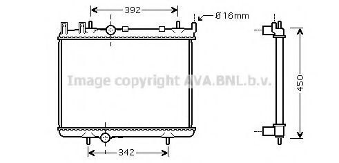 Imagine Radiator, racire motor AVA QUALITY COOLING PE2263