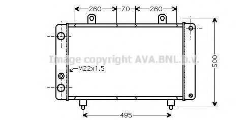 Imagine Radiator, racire motor AVA QUALITY COOLING PE2319