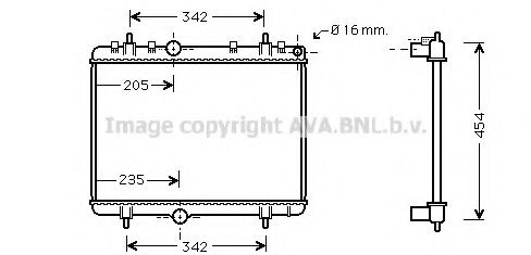 Imagine Radiator, racire motor AVA QUALITY COOLING PE2330