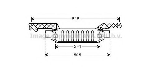 Imagine Radiator ulei, ulei motor AVA QUALITY COOLING PE3282