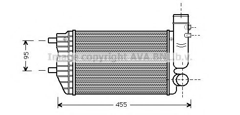 Imagine Intercooler, compresor AVA QUALITY COOLING PE4183