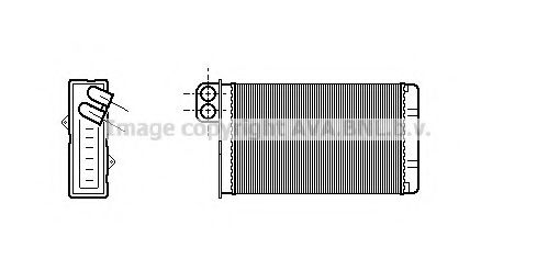 Imagine Schimbator caldura, incalzire habitaclu AVA QUALITY COOLING PE6015