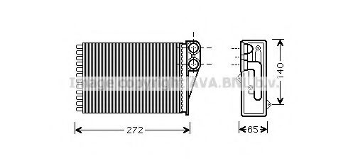 Imagine Schimbator caldura, incalzire habitaclu AVA QUALITY COOLING PE6292