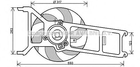 Imagine Ventilator, radiator AVA QUALITY COOLING PE7534