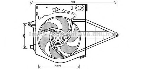 Imagine Ventilator, radiator AVA QUALITY COOLING PE7546