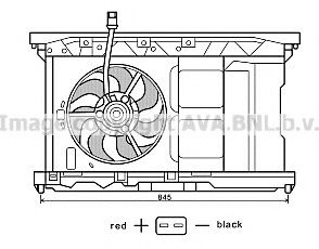 Imagine Ventilator, radiator AVA QUALITY COOLING PE7549