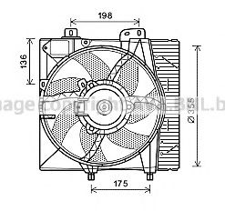 Imagine Ventilator, radiator AVA QUALITY COOLING PE7550