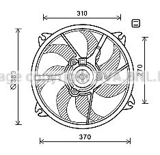 Imagine Ventilator, radiator AVA QUALITY COOLING PE7554