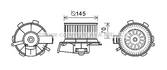 Imagine Electromotor, ventilatie interioara AVA QUALITY COOLING PE8388