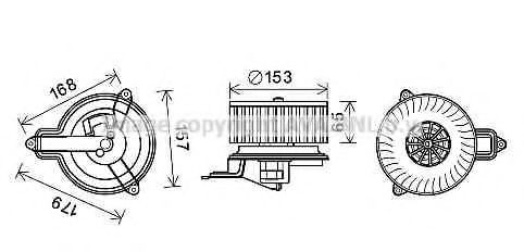 Imagine Electromotor, ventilatie interioara AVA QUALITY COOLING PE8391