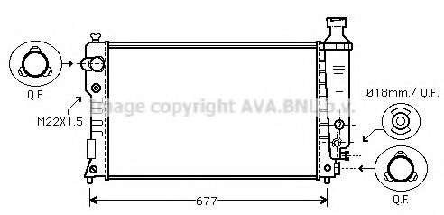 Imagine Radiator, racire motor AVA QUALITY COOLING PEA2125