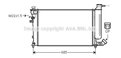 Imagine Radiator, racire motor AVA QUALITY COOLING PEA2137